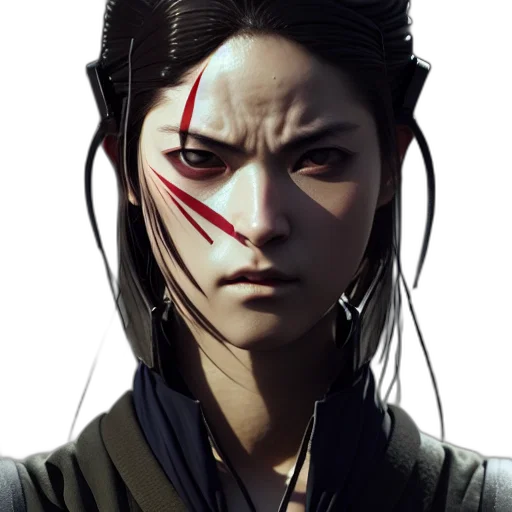 face, staff, mask, concept art, fantasy art, photorealistic, cyberpunk, dark transparent PNG cut-out