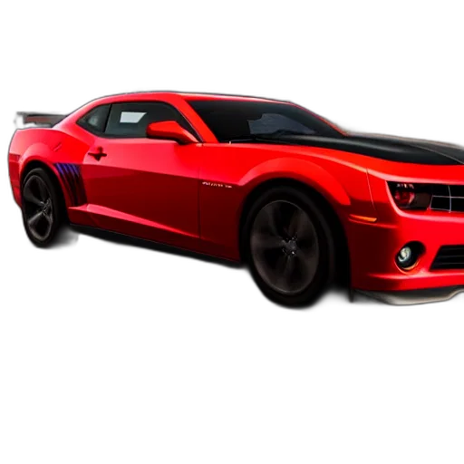 car, weapon, 3d render, photorealistic, concept art, fantasy art, red, chevrolet transparent PNG cut-out