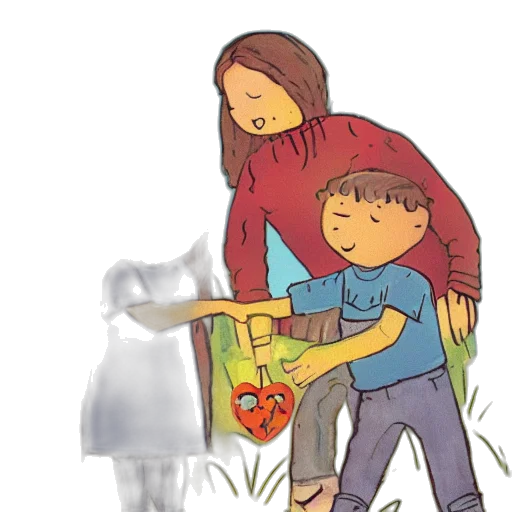 concept art, fog, fire, forest, snow, cover, children, story transparent PNG cut-out