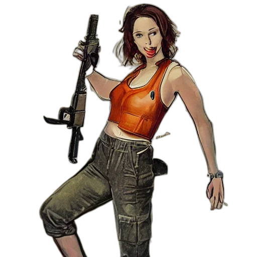 staff, weapon, concept art, comic book art, pixel art, cartoon, girl, wearing transparent PNG cut-out