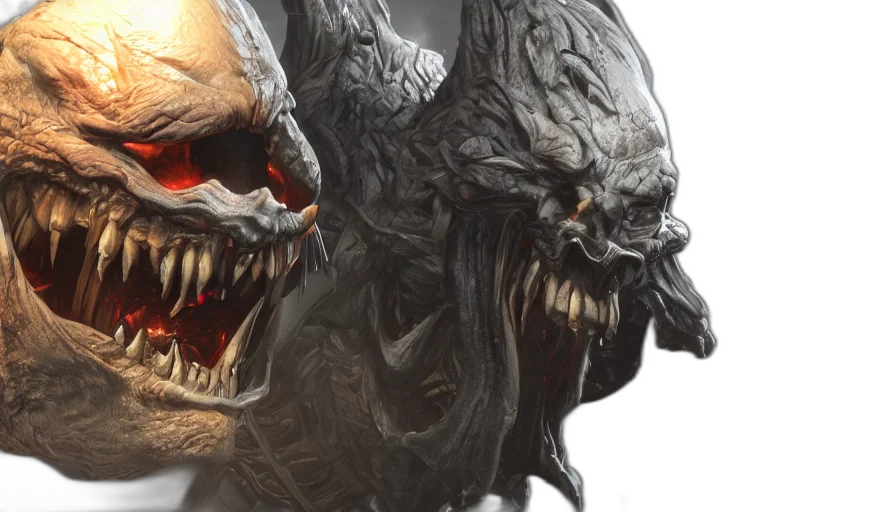 concept art, highly, detailed, evil, photorealistic, unreal transparent PNG cut-out