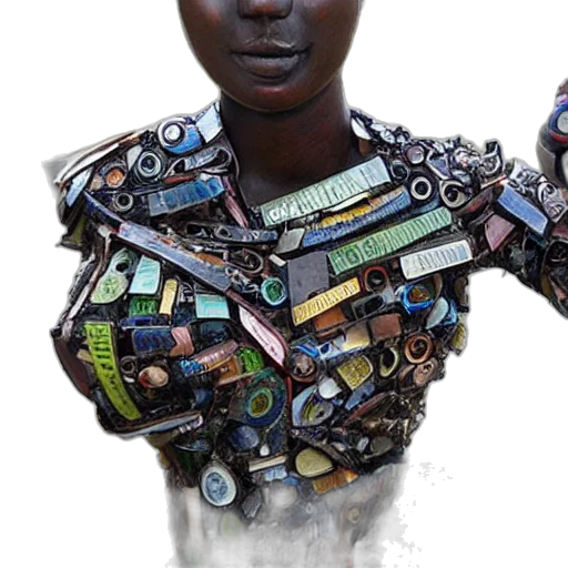 robot, jewelry, dress, jacket transparent PNG cut-out
