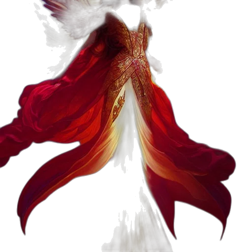 flower, dragon, crown, dress, concept art, fantasy art, photorealistic, watercolor transparent PNG cut-out