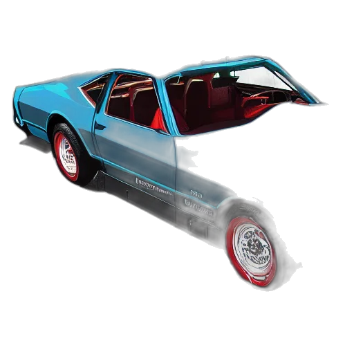 car, photorealistic, concept art, 3d render, detailed, blueprint, kitt transparent PNG cut-out