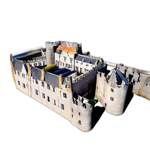 building, crown, 3d render, concept art transparent PNG cut-out
