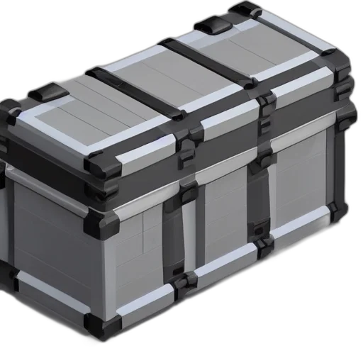 robot, furniture, 3d render, monochrome, mech, chest, white, background transparent PNG cut-out