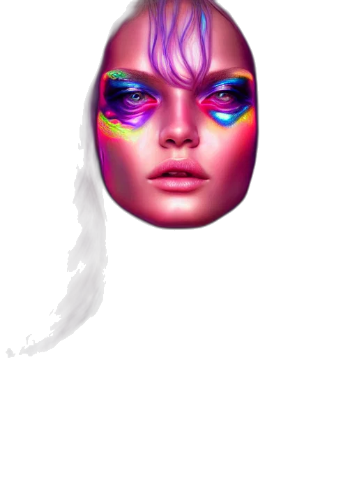 mask, face, hair, crown transparent PNG cut-out