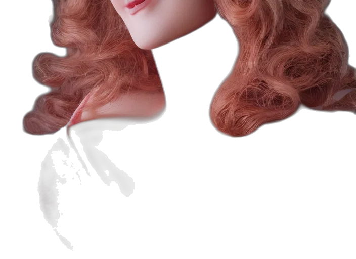 hair, face, crown, dress transparent PNG cut-out