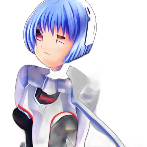 robot, face, dress, jacket, 3d render, anime, concept art, pixel art transparent PNG cut-out