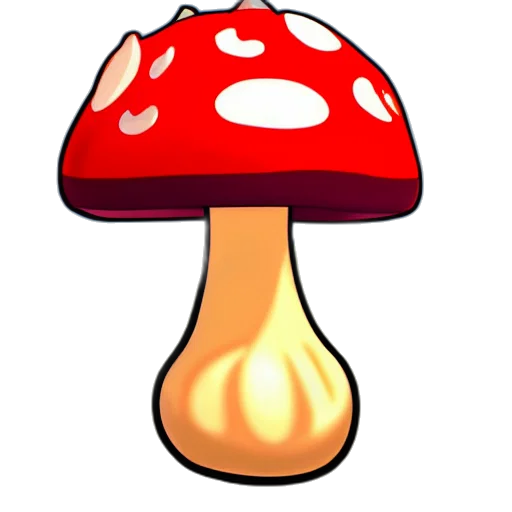 hat, crown, umbrella, food, pixel art, concept art, 3d render, fantasy art transparent PNG cut-out