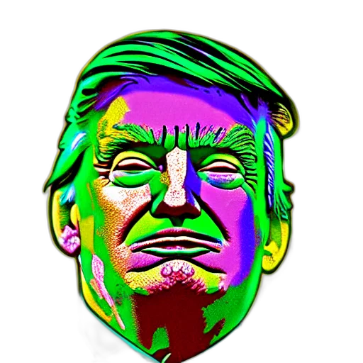 mask, face, creature, vaporwave transparent PNG cut-out
