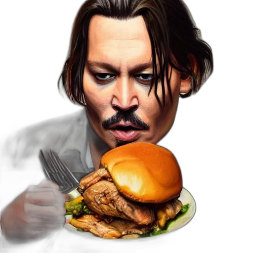 food, face, animal, photorealistic transparent PNG cut-out