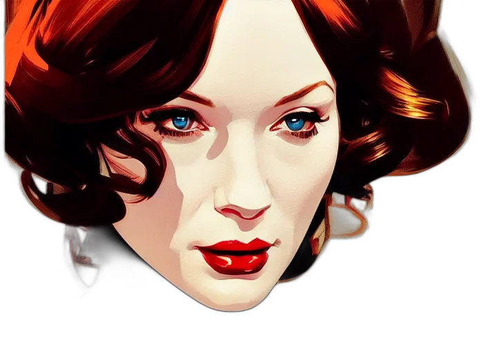 face, photorealistic, comic book art, fantasy art transparent PNG cut-out