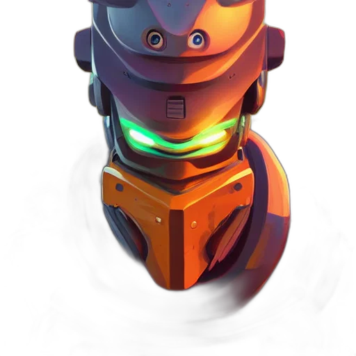 robot, face, mask, weapon transparent PNG cut-out