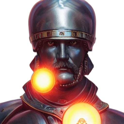 robot, face, sword, mask transparent PNG cut-out