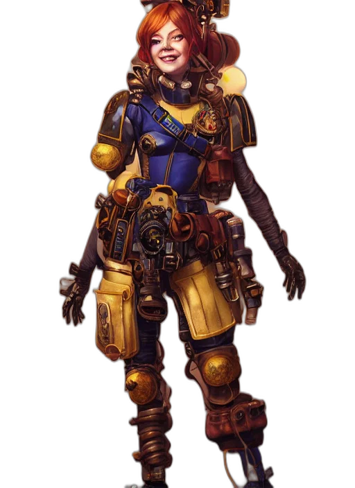 robot, concept art, cyberpunk, fantasy art transparent PNG cut-out