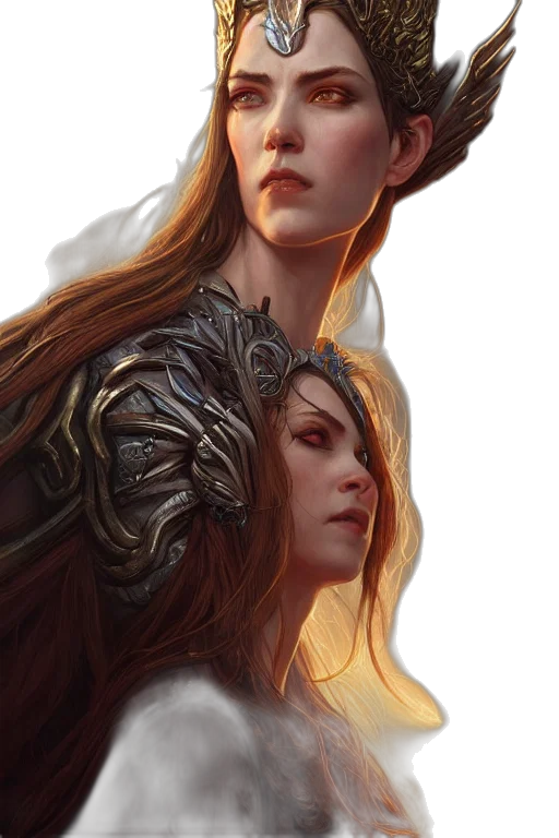 crown, face, dragon, fantasy art, concept art, photorealistic, comic book art, fire transparent PNG cut-out