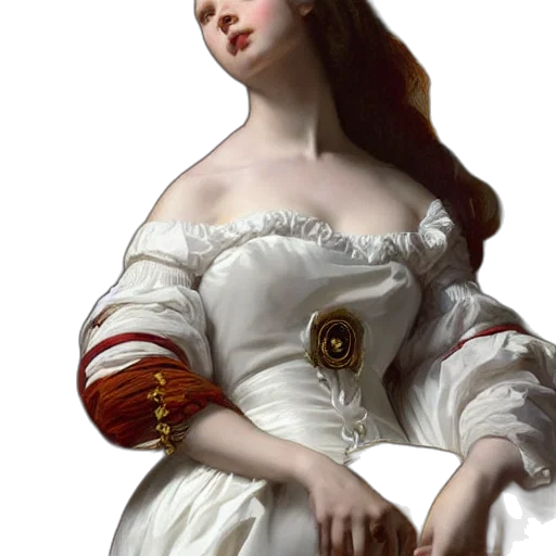 dress, jewelry, crown, face transparent PNG cut-out