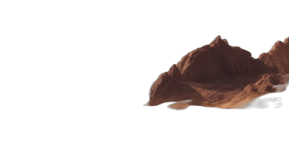 hat, hair, mask, food, 3d render, photorealistic, concept art, earth tones transparent PNG cut-out