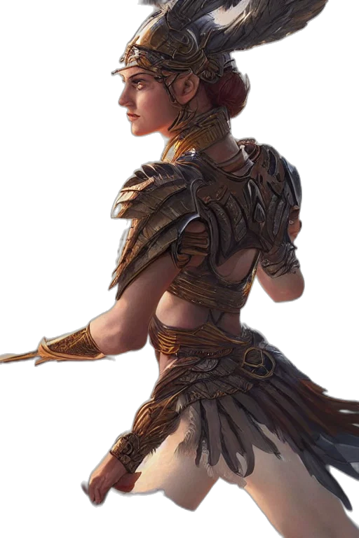sword, staff, dress, crown, fantasy art, concept art, photorealistic, comic book art transparent PNG cut-out