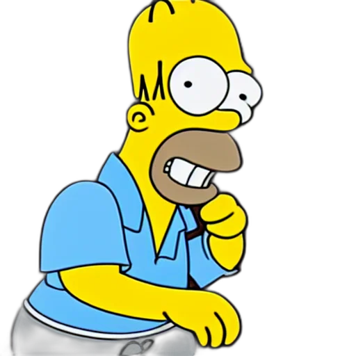 cartoon, photorealistic, concept art, homer, simpson, real, person transparent PNG cut-out