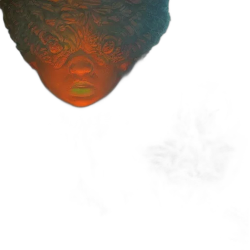 face, mask, hair, creature transparent PNG cut-out