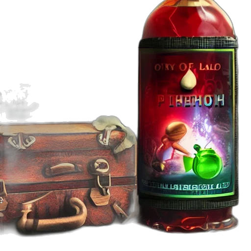 bottle, concept art, 3d render, advertisement transparent PNG cut-out