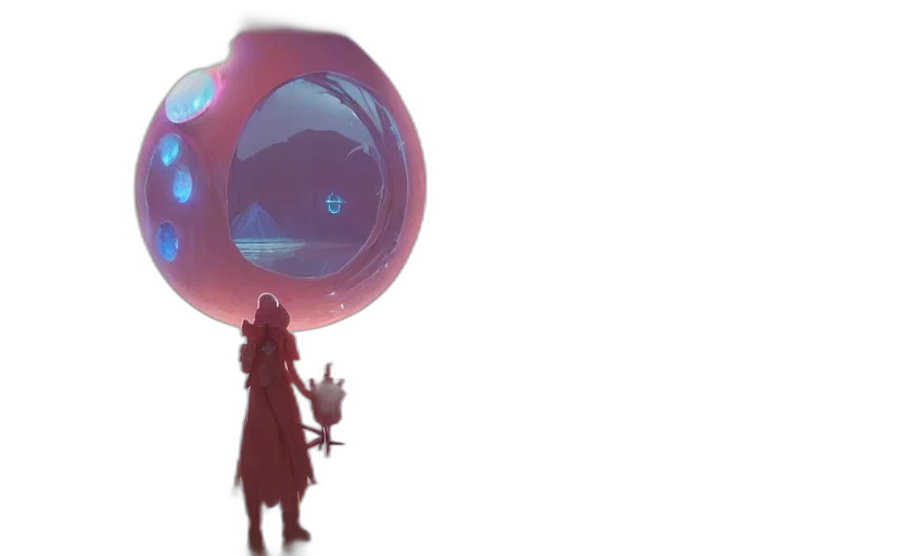 weapon, robot, concept art, 3d render, fantasy art, anime, underwater, outer space transparent PNG cut-out