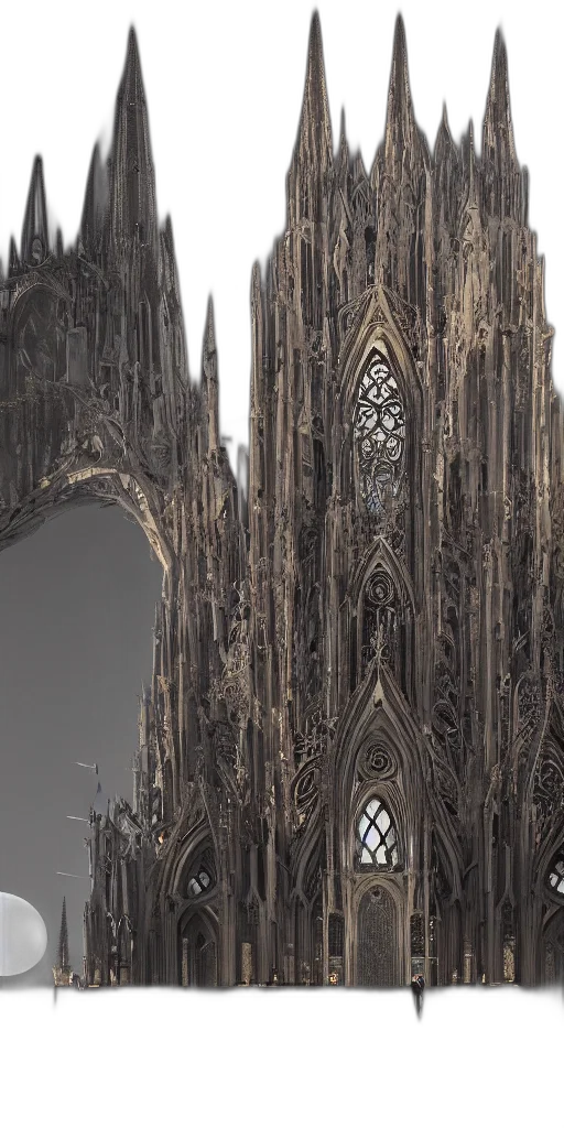 building, concept art, 3d render, fantasy art transparent PNG cut-out