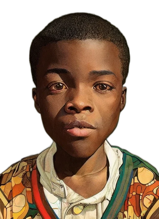 face, jacket, robot, animal, photorealistic, oil painting, concept art, comic book art transparent PNG cut-out
