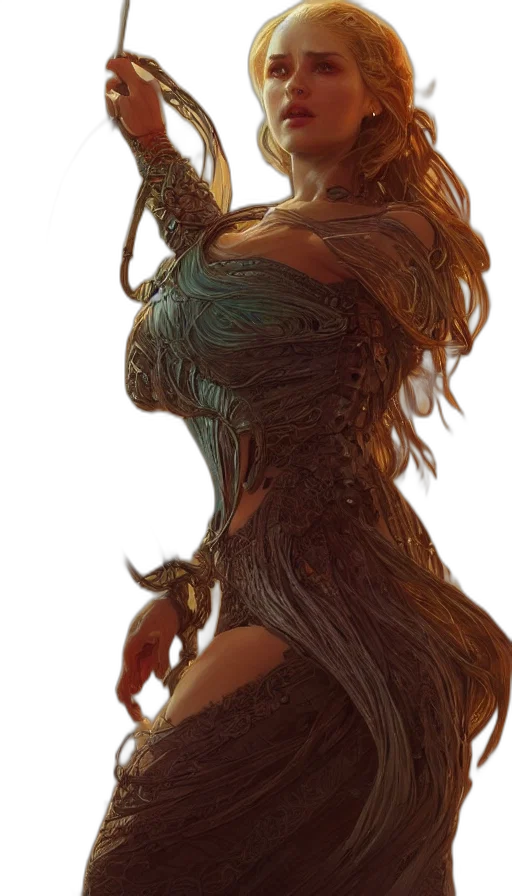 dress, hair, mask, creature transparent PNG cut-out