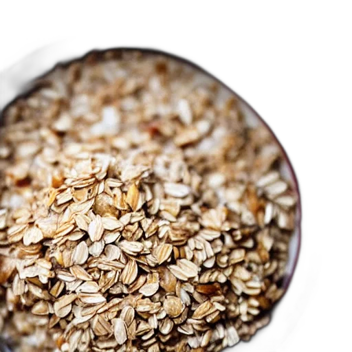 food, bowl, oats, face, john, oates, macro, shot transparent PNG cut-out