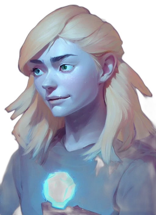 face, staff, creature, robot transparent PNG cut-out