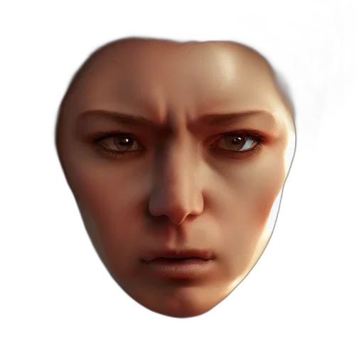 face, mask, robot, jewelry, photorealistic, 3d render, concept art, fantasy art transparent PNG cut-out