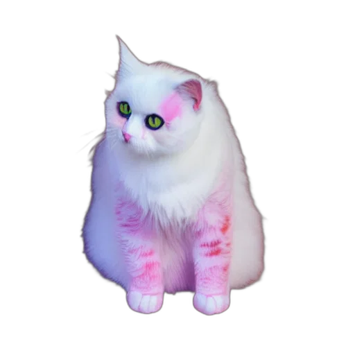 animal, creature, staff, vaporwave transparent PNG cut-out