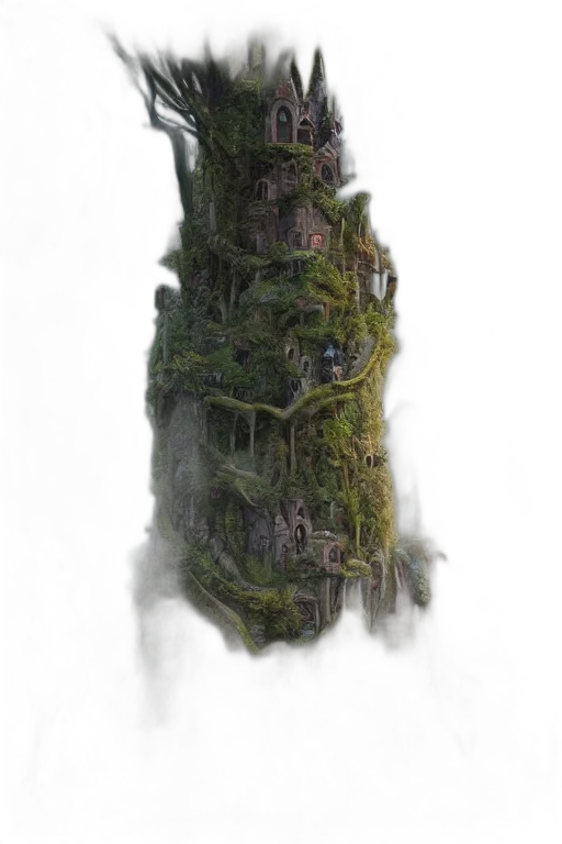 tree, crown, dragon, hair transparent PNG cut-out
