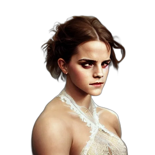dress, face, crown, jewelry transparent PNG cut-out