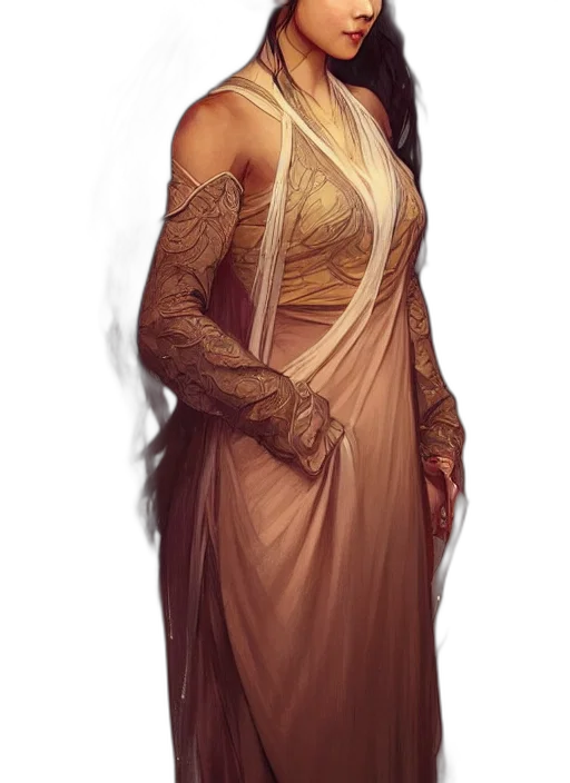 dress, staff, jewelry, fantasy art, concept art, photorealistic, comic book art, fire transparent PNG cut-out