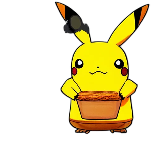 food, hat, animal, creature, pixel art, concept art, 3d render, cartoon transparent PNG cut-out