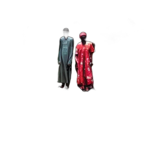 dress, 3d render, red, nigeria, farm transparent PNG cut-out