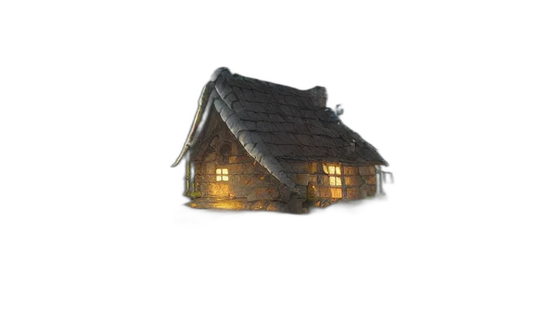 building, furniture, dragon, 3d render transparent PNG cut-out