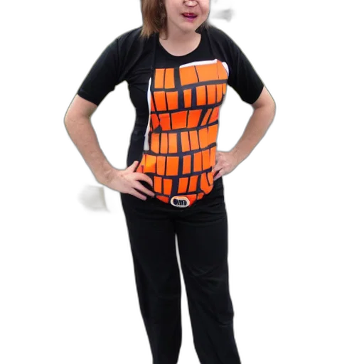 dress, jacket, staff, robot transparent PNG cut-out