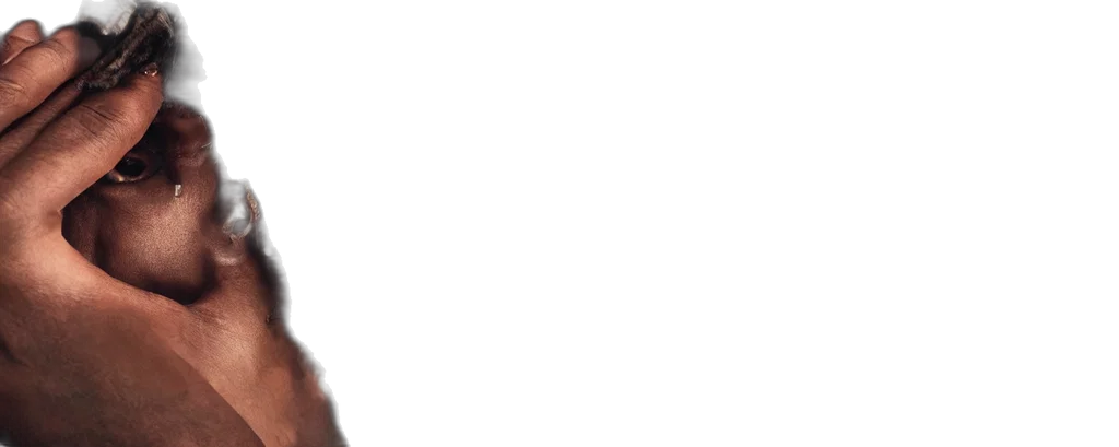 face, staff, hat, mask, photorealistic, monochrome, travis, scott transparent PNG cut-out