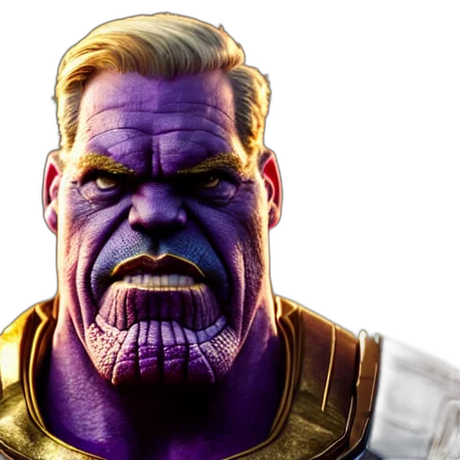 face, comic book art, concept art, 3d render transparent PNG cut-out
