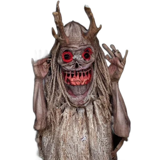 creature, mask, staff, animal transparent PNG cut-out