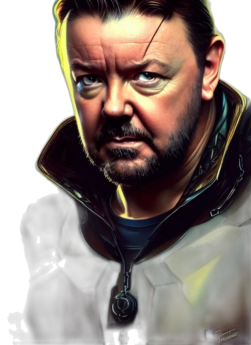 jacket, face, staff, robot transparent PNG cut-out