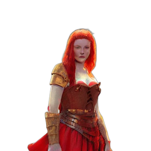 dress, staff, fantasy art, concept art transparent PNG cut-out