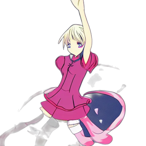 dress, staff, creature, weapon transparent PNG cut-out