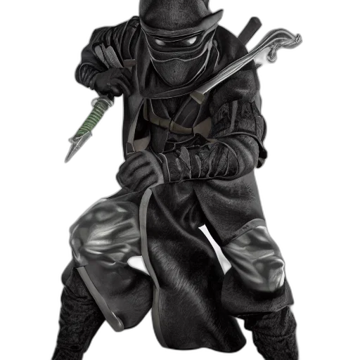 staff, mask, sword, jacket, concept art, fantasy art, photorealistic, comic book art transparent PNG cut-out