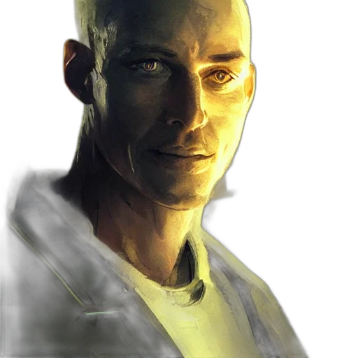 face, staff, robot, jacket transparent PNG cut-out